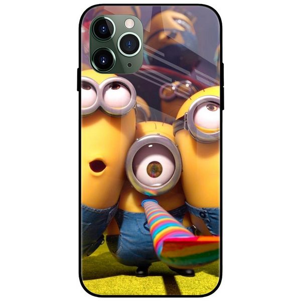 Minions Party Glass Case Back Cover