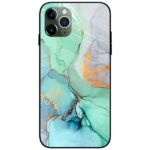 Green Ocean Marble Glass Case Back Cover