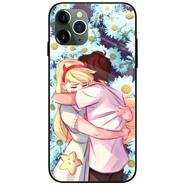 Couple Hug Glass Case Back Cover