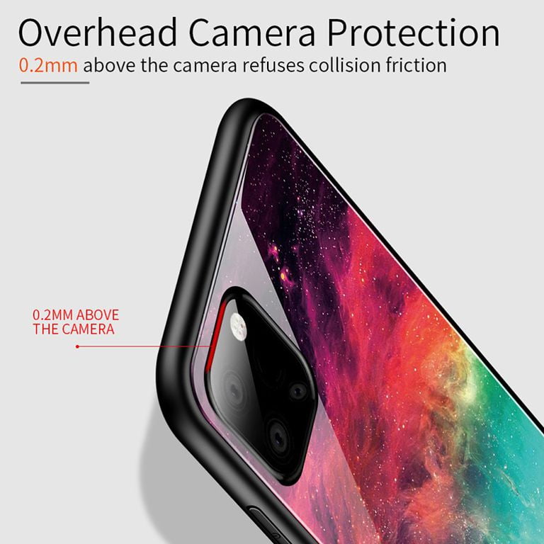 OnePlus 7T Glass Casee with Overhead Camera Protection