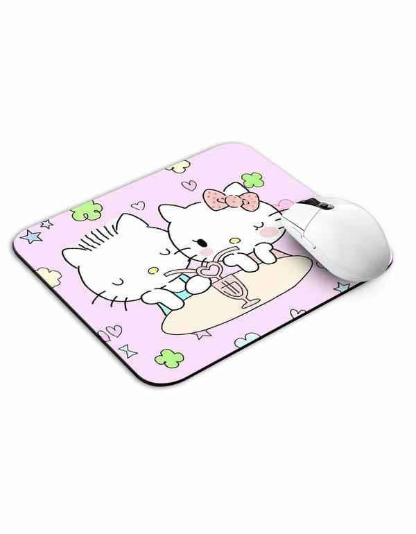 Hello Kitty Couple Mouse Pad