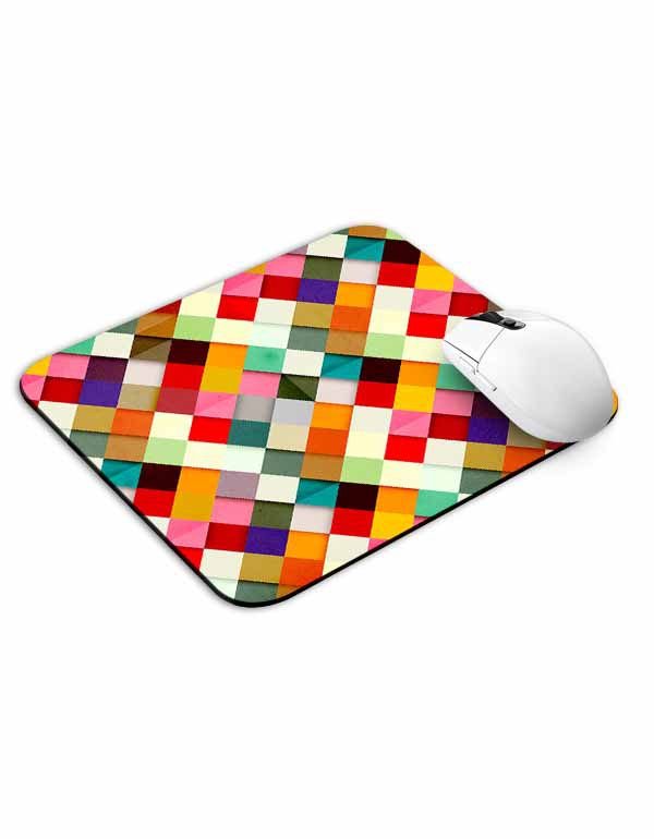 Colorful Diamonds Shadow Pattern Mouse Pad