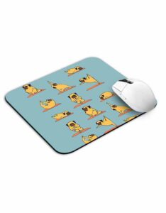 Yoga Pug Mouse Pad