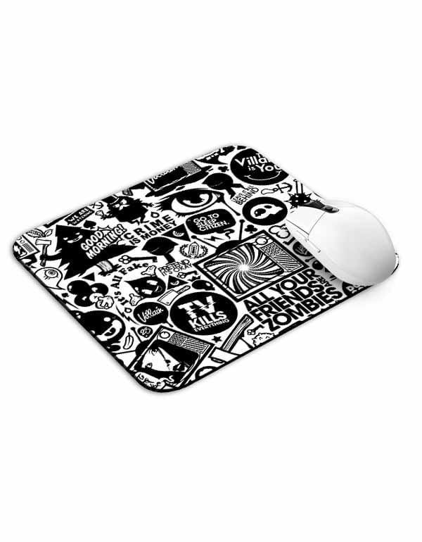 Vintage Monochrome TV Mouse Pad