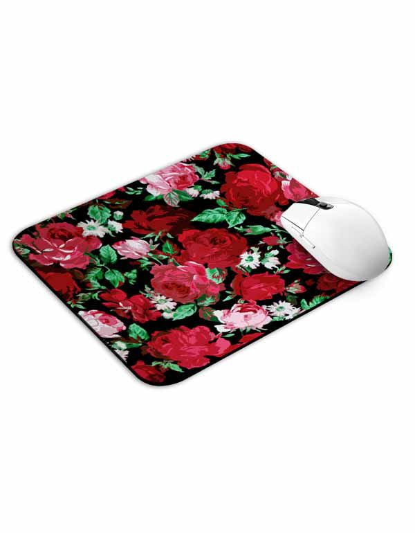 Roses in Black Background Mouse Pad