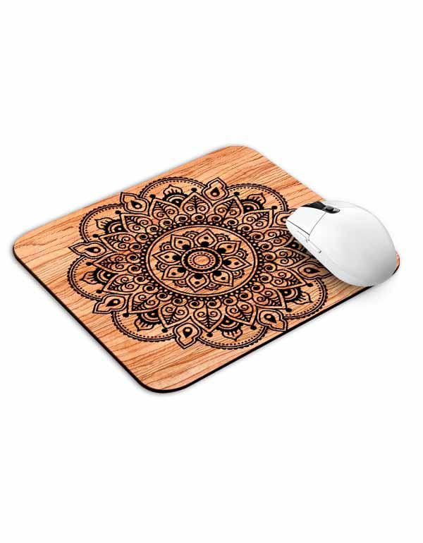 Mandla on Wood Mouse Pad