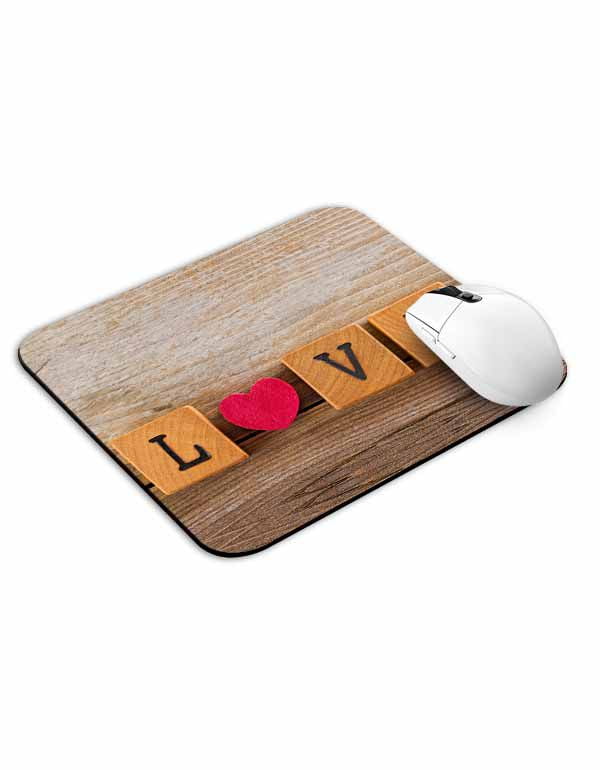 Love Blocks Mouse Pad