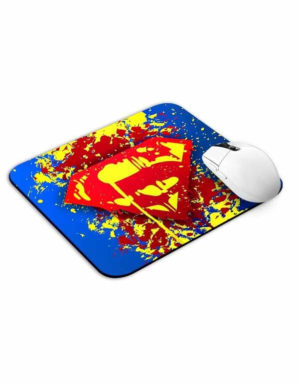 Superman Splatter Mouse Pad