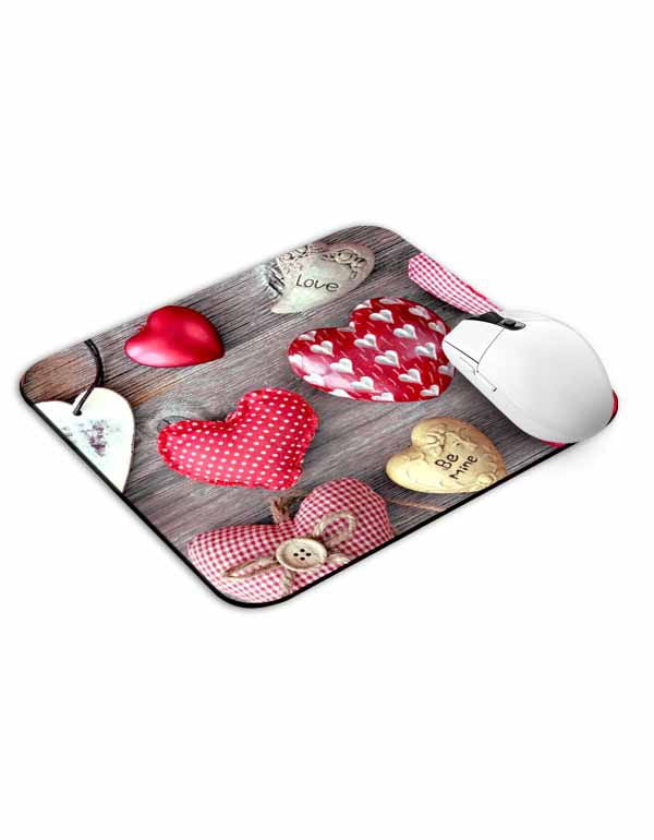 Heart Lover Wooden Mouse Pad