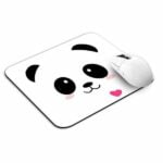 Cute Panda Heart Mouse Pad