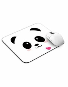 Cute Panda Heart Mouse Pad