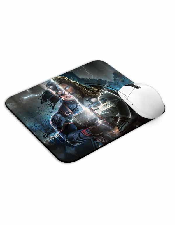 Captain America and Thor Mouse Pad