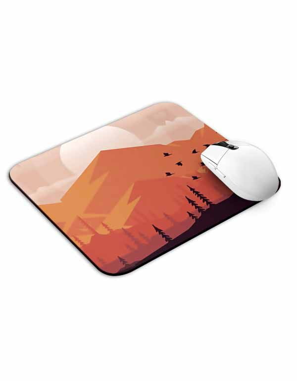 Sunrise Mountain Abstract Mouse Pad