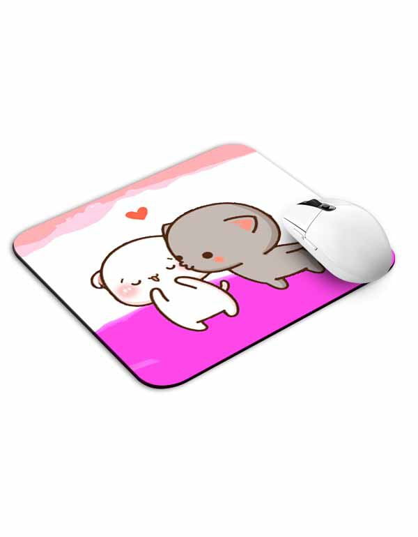 Cute Kiss Heart Mouse Pad