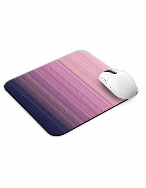 Thin Lines Pink to Blue Gradient Mouse Pad