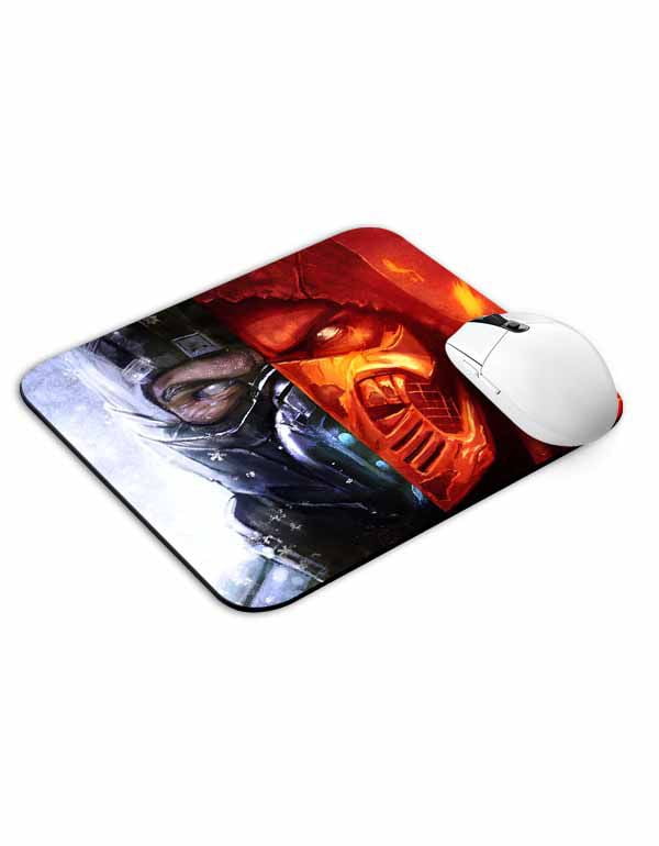 Subzero vs Scorpion Faces Mouse Pad