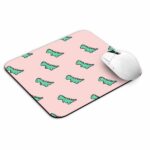 Dino Pink Pattern Mouse Pad