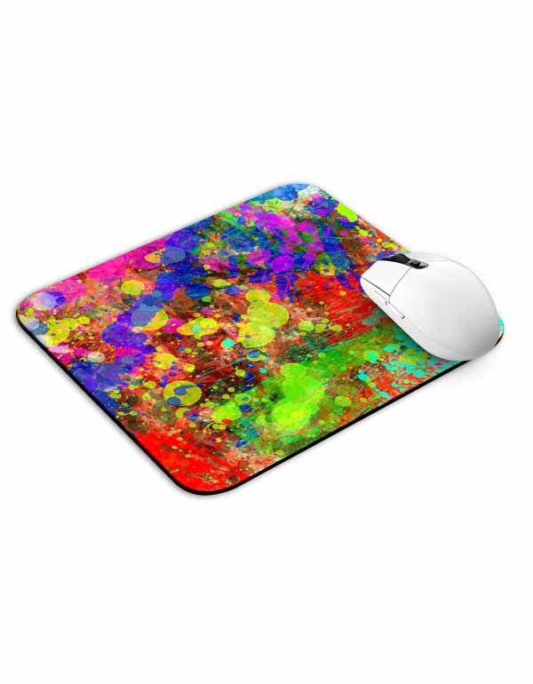 Colorful Splatter Mouse Pad