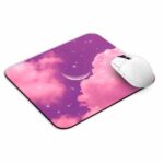 Moon in Pink Sky Mouse Pad