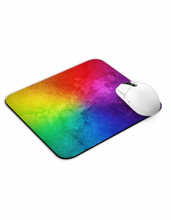 Rainbow Multicolor Center Mouse Pad