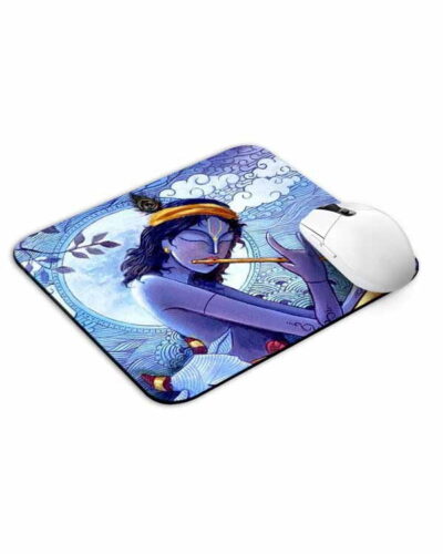 Krishna Flute Abstract Mouse Pad