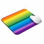 Rainbow Horizontal Zigzag Mouse Pad