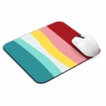 Rainbow Blue Red Mouse Pad