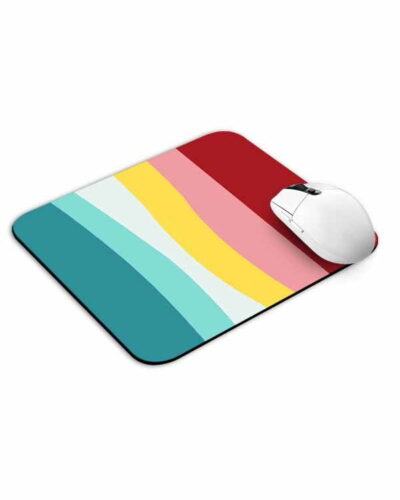 Rainbow Blue Red Mouse Pad