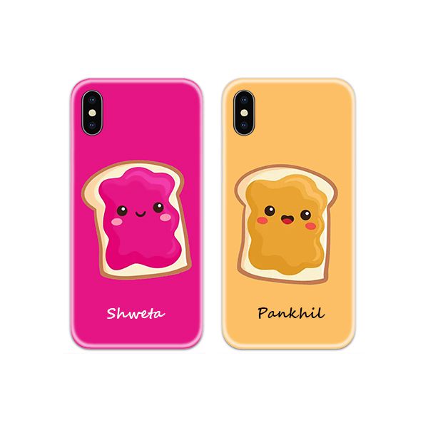 Peanut Butter and Jam Couple Case Back Covers