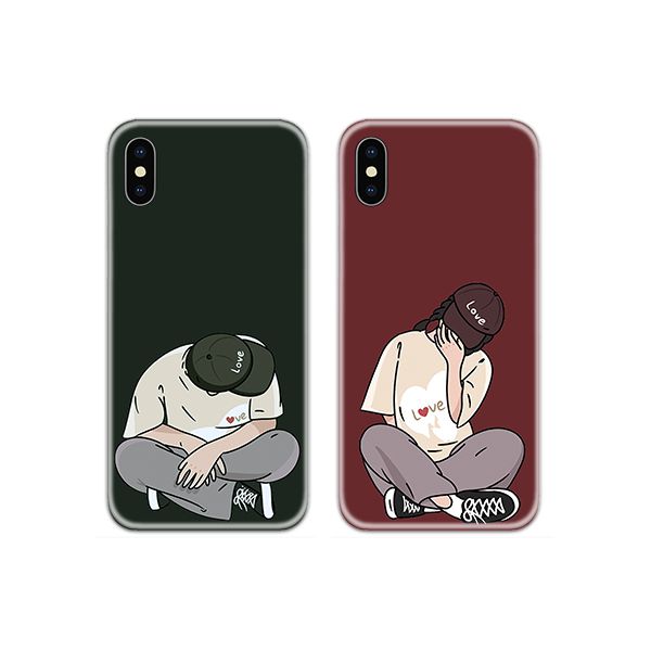 Cap Lovers Couple Case Back Covers