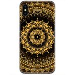 Seamless Mandala Art Slim Case Back Cover with Pop Grip