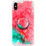 Abstract Painting with Blur Slim Case Back Cover with Pop Grip