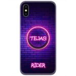 Neon Design Slim Case Back Cover with Pop Grip