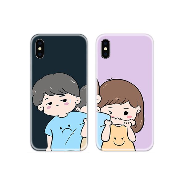 Girl Bite Boy Couple Case Back Covers