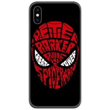 Spiderman Peter Parker Great Power Rule Slim Case Back Cover