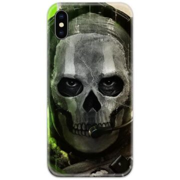 Ghost Mask Call of Duty Slim Case Back Cover