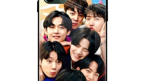 BTS Fun Army Glass Case Back Cover