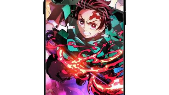 Tanjiro Kamado Demon Slayer Glass Case Back Cover