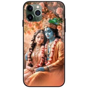 Shree Radhe Krishna Glass Case Back Cover