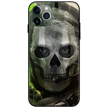 Ghost Mask Call of Duty Glass Case Back Cover