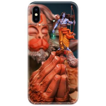 Shree Ram in Hanuman Hand Slim Case Back Cover