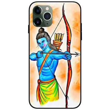 Shree Ram the Warrior Glass Case Back Cover