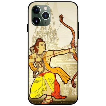 Shree Ram War Art Glass Case Back Cover