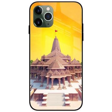 Ayodhya Ram Mandir Glass Case Back Cover