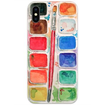 Watercolor Palette Slim Case Back Cover