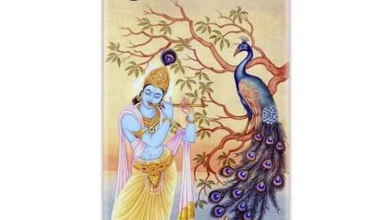 Krishna Painting Slim Case Back Cover