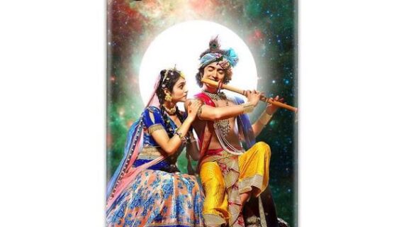 Radha Krishna Universe Slim Case Back Cover