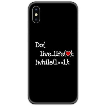 Code for Live Life Slim Case Back Cover