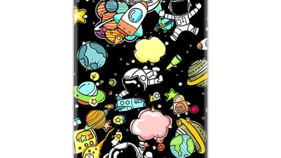 Astronauts in Space Slim Case Back Cover