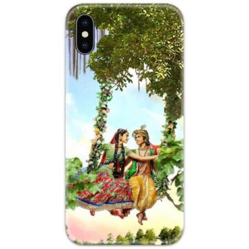 Radha Krishna on Swing Slim Case Back Cover